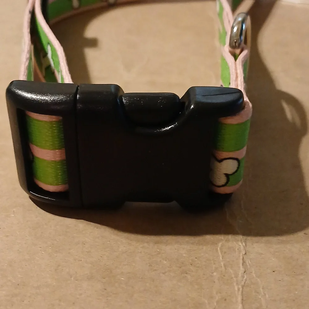 NWT Top Paw Dog Bone Print Collar L
